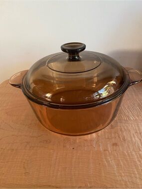 Corningware Amber Glass Covered Casserole - Brown/Amber